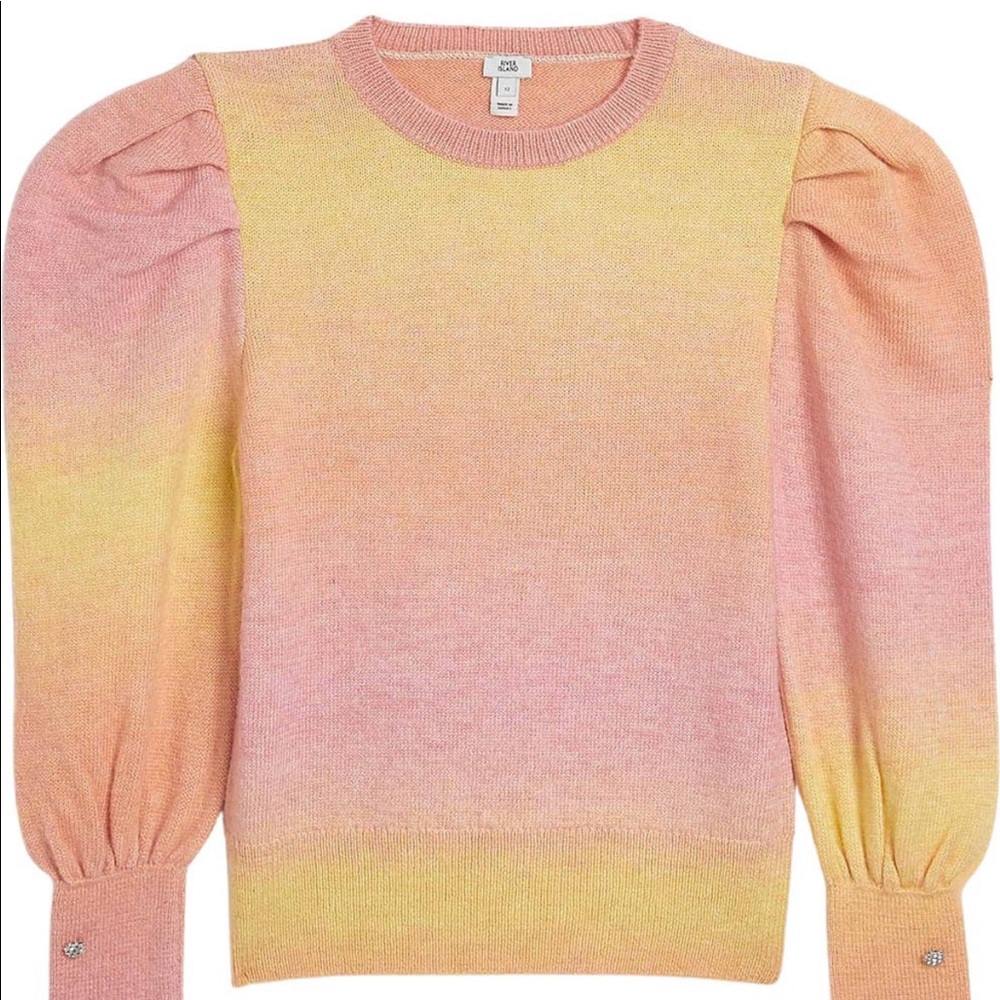 River Island Ombré puff sleeved sweater